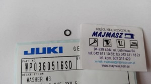 Część JUKI nr. kat. WP0360516SD / WASHER M3