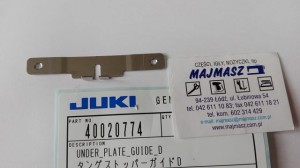 Część JUKI nr. kat. 40020774 / UNDER_PLATE_GUIDE_D