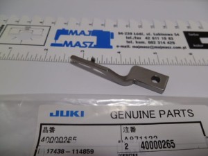 Część JUKI nr. kat. 40000265 / TRZYMAK KOSZA DDL / INNER HOOK PRESSER