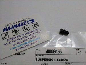 Część JUKI nr. kat. 40009196 /  WKRĘT SWORZEŃ / SUSPENSION SCREW