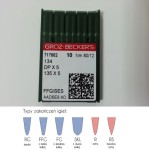 igły szwalnicze GROZ-BECKERT 135x5FFG/SES do stębnówki z kulką
