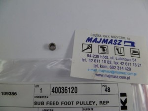 Część JUKI nr. kat. 40036120 / TULEJKA / SUB FEED FOOT PULLEY, REPLACEMENT PART FOR 400-168