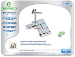 Lamownik zwijacz do doszywania gurtu do spodni  P044b
