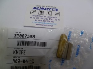 Część JUKI nr. kat. 32087108 / NÓŻ DO DZIURKARKI MEB / KNIFE