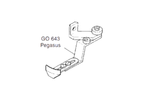 CF GO643 linijka profilowana , ogranicznik uchylny do owerloka Pegasus