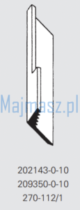 Część MAIER do Rimoldi Nóż górny kątowy nr kat. 202143-0-10 # 209350-0-10 / 202143010 # 209350010