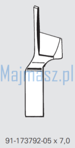 Część MAIER do Pfaff Nóż nr kat. 91-173792-05x7.0