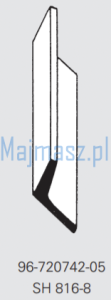 Część MAIER do Mauser Nóż górny kątowy nr kat. 96-720742-05 # SH816-8 / 9672074205 # SH8168