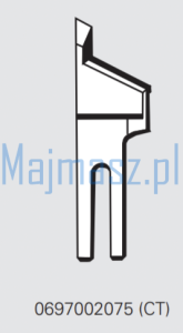 Część MAIER do Dürkopp Nóż widia nr kat. 0697002075 (CT)