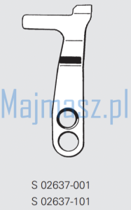 Część MAIER do Brother Nóż nr kat. S02637-001 # S02637001 # S02637-101 #  S02637101