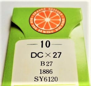 igły szwalnicze ORANGE B27 do owerloka grubość 80/12