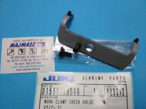 Część JUKI nr. kat. D1511773BA0 / RAMIĘ STOPKI DO DZIURKARKI Z GIMPĄ / WORK CLAMP CHECK HOLDER ASM.