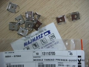 Część JUKI nr. kat. 13110705 / NEEDLE THREAD PRESSER GUIDE A, REPALCEMENT PART FO