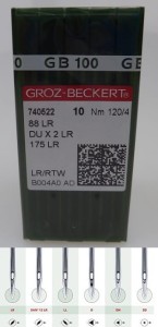 igły szwalnicze GROZ-BECKERT 88LR do skór