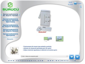 Lamownik zwijacz do doszywania gurtu do spodni P044a