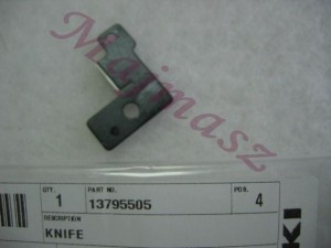 137-95505 nóż stały do LBH 790 obcinający górną nitkę oryginał JUKI # 13795505