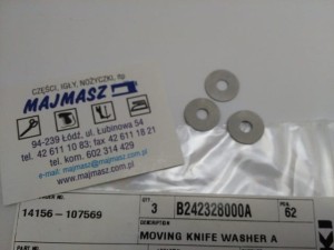 Część JUKI nr. kat. B242328000A / MOVING KNIFE WASHER A