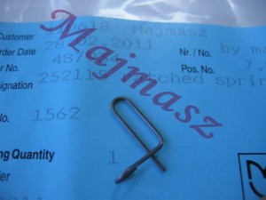 252115 sprężynka do podszywarki Maier oryginał MAIER