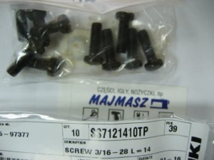 Część JUKI nr. kat. SS7121410TP / SCREW 3/16-28 L=14