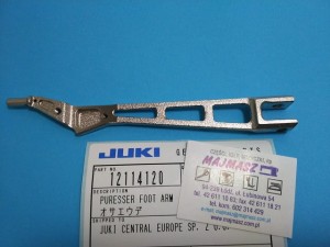 Część JUKI nr. kat. 12114120 / RAMIĘ STOPKI DO OWERLOKA MO / PURESSER FOOT ARM