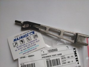 Część JUKI nr. kat. 12305603 RAMIĘ STOPKI DO OWERLOKA MO  / PRESSER FOOT ARM