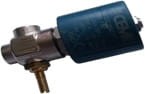 Elektrozawór kątowy CEME 9922 1/4'' z regulacją i tłoczkiem teflonowym.