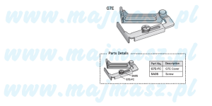 Oprzyrządowanie SUISEI nr kat. G7E linijka  / Swing Gauge