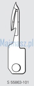 Część oryginał BROTHER nr kat. S55863101 / MOVABLE KNIFE