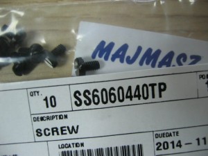 Część JUKI nr. kat. SS6060440TP / SCREW