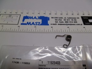 Część JUKI nr. kat. 11929403 / SPRĘŻYNA STOPKI MO / PRESSER FOOT SPRING