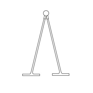Łączniki STANDARD BIAŁE pętle podwójne 06310 65 MM LOOP SWIFTACHM. PP"