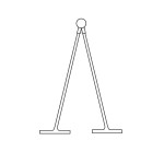 Łączniki STANDARD BIAŁE 08987-0 "1.5` 35mm NYLON LOOP"