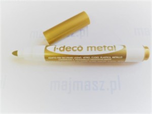 I-DECO pisak metalic (srebrny, złoty), mazak 4mm 