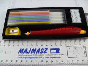 Ołówek krawiecki + zestaw 17 szt wkładów wymiennych 41010 w etui