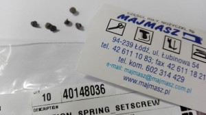 Część JUKI nr. kat. 40148036 / TENTION_SPRING_SETSCREW