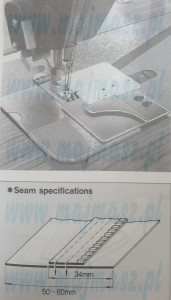 Część JUKI prowadnik do szycia ekspresów nr. kat. MAQ020000A0 / ZIPPER GUIDE