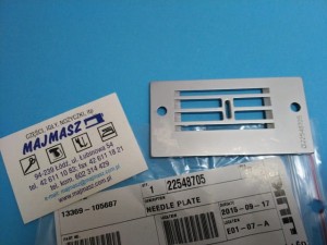 Część JUKI nr. kat. 22548705 /  PŁYTKA DO ZYG-ZAK LZ / NEEDLE PLATE