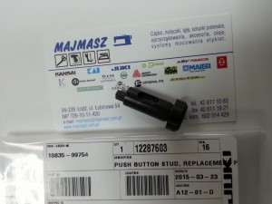 Część JUKI nr. kat. 12287603 / PUSH BUTTON STUD, REPLACEMENT PART FOR: B1650-704-