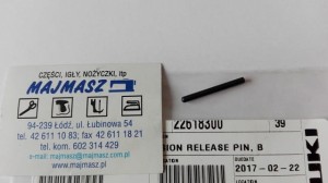 Część JUKI nr. kat. 22618300 / TENSION RELEASE PIN, B