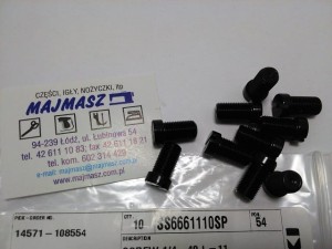 Część JUKI nr. kat. SS6661110SP / SCREW 1/4-40 L=11