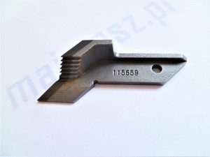 115-65900 # 11565900 nóż górny widiowy kątowy do JUKI MO-1500 ZAMIENNIK TAIWAN