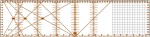 Płytka z podziałką 15x60 cm linijka do patchworku 10325