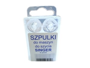 Szpulka szpuleczka plastikowa soczewkowa  6szt. do maszyna domowa Singer  Łucznik 800