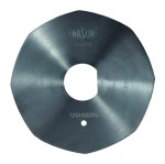 LA 12SHSSTN Rasor ostrze tarczowe/nóż 120mm, 8-kątne HSS STEEL pokrywane tytanem  T.I.N. COATED