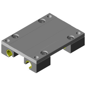 RV C30-03 Rasor Prowadnik aluminiowy do montażu na systemie szynowym W1040 do jednostek tnących  długość 100mm