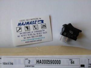 Część JUKI nr. kat. HA000590000 / POWER SWITCH