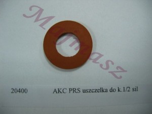 Uszczelka do korka 1/2" silikonowa o wym.10x20x2,5mm 20400