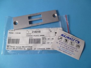 Część JUKI nr. kat. 21453105 / PŁYTKA  2 IGŁÓWKA 10mm rozstaw / THROAT PLATE 10MM