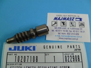Część JUKI nr. kat. 10207108 / REGULATOR ŚCIEGU DO 2 IGŁÓWKI LH /  STITCH LENGTH REGULATING SCREW