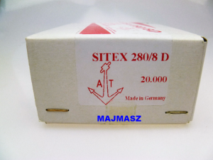SITEX 280/8  Dzszywki przemysłowe Anker-tex do tkanin model 280 opakowanie 20000szt